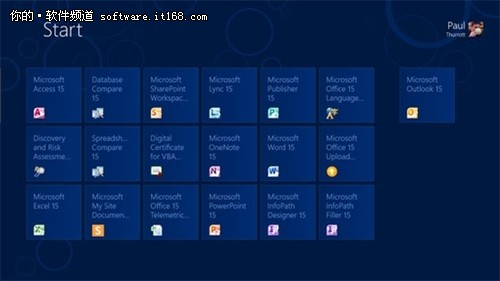 Hold住！看Office 15遇到Win8开始屏幕 