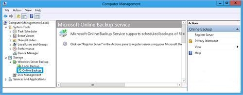Windows Server 8新功能 在线备份服务
