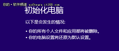 Win8系统恢复、重装很简单